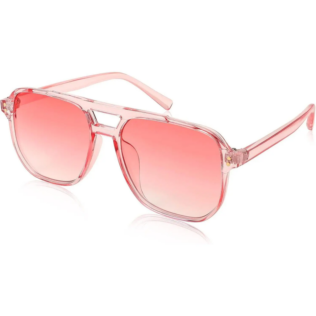 Retro Square Sunglasses Women Men 70s Vintage Trendy Plastic Frame Sun Glasses