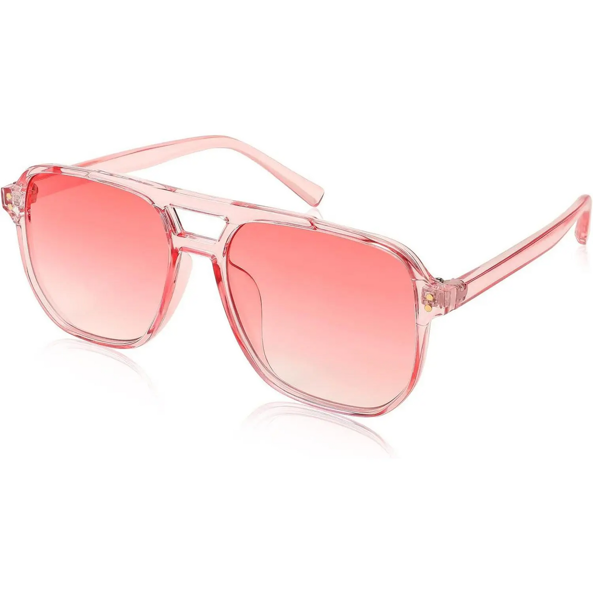 Retro Square Sunglasses Women Men 70s Vintage Trendy Plastic Frame Sun Glasses
