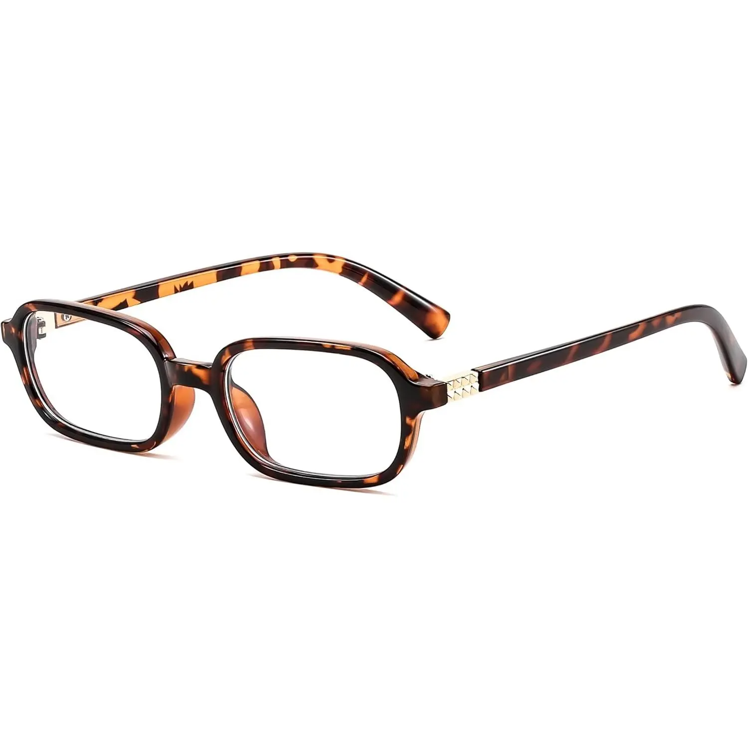 Fashion Rectangular Blue Light Glasses for Women Retro Small Frames Vintage Trendy 90s Square Eyeglasses