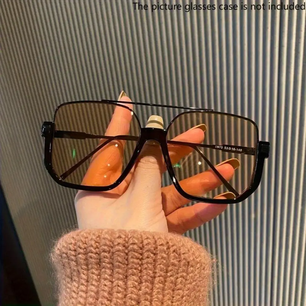 Oversized Unisex Sports Sunglasses, Super Large Square Retro Cat Eye Rectangle AC Lens