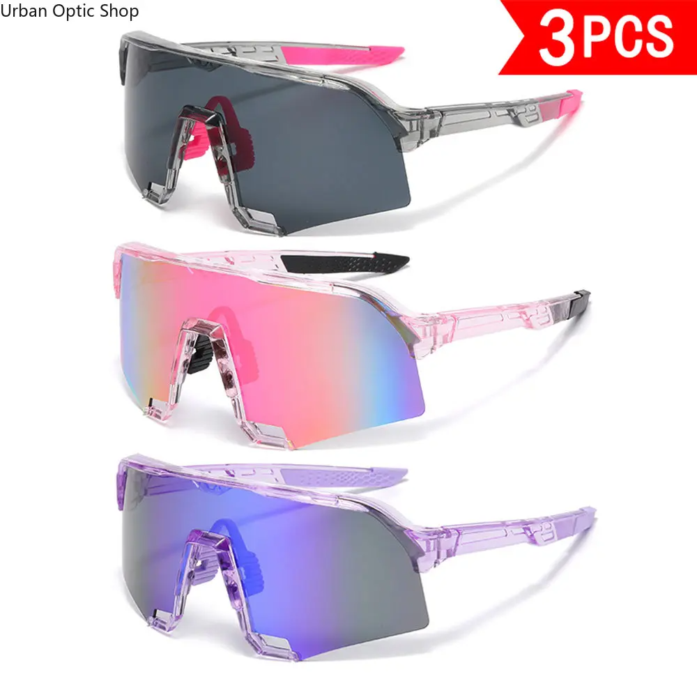 3-Pack Oversized Trendy Sunglasses for Men Women, UV400 Protection HD Coating Colorful Fashion Sun Glasses for Daily Travel Party Outdoor, Men's Accessories, Accessories For Women,summeroutfits,vacationoutfits,beachoutfits