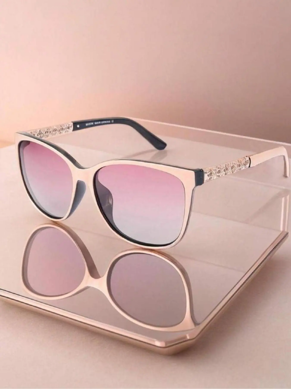 Women's Ombre Tinted Lens Eyeglasses, Trendy Casual Eyewear for Everyday Use