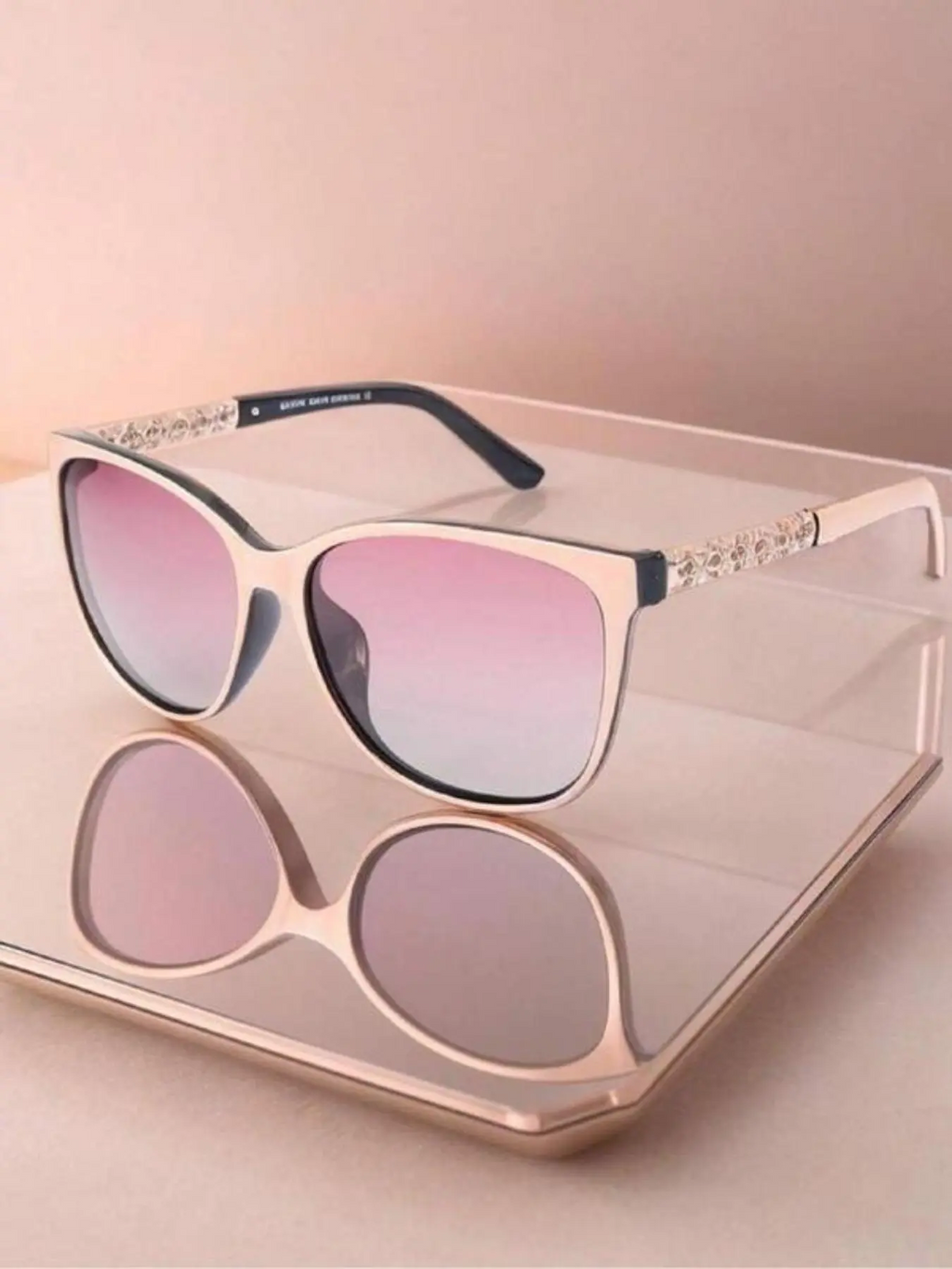 Women's Ombre Tinted Lens Eyeglasses, Trendy Casual Eyewear for Everyday Use