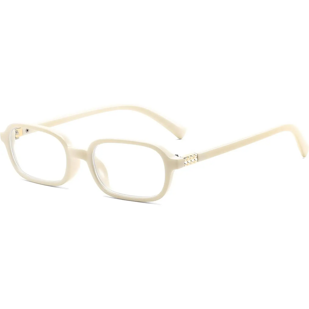 Fashion Rectangular Blue Light Glasses for Women Retro Small Frames Vintage Trendy 90s Square Eyeglasses