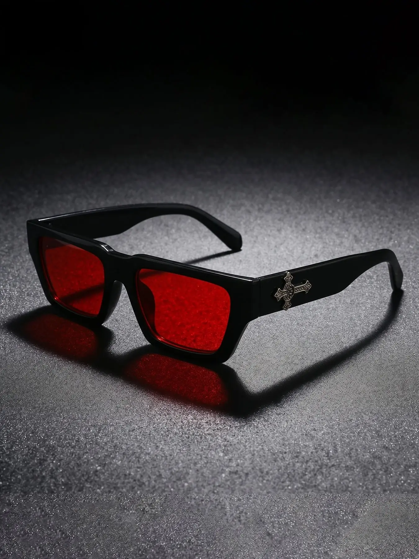 New Summer Street Style Square Frame Glasses, Unisex Fashionable Light Luxury Elegant Sunglasses for Rave Music Festival