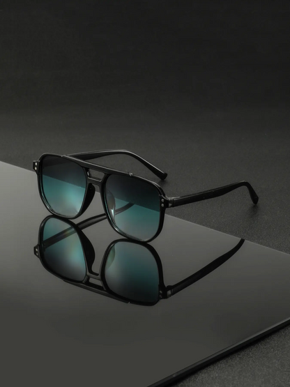 Men's Classic Vintage Style Fashion Glasses, Durable PC Frame and Lenses, Casual All Season Eyewear