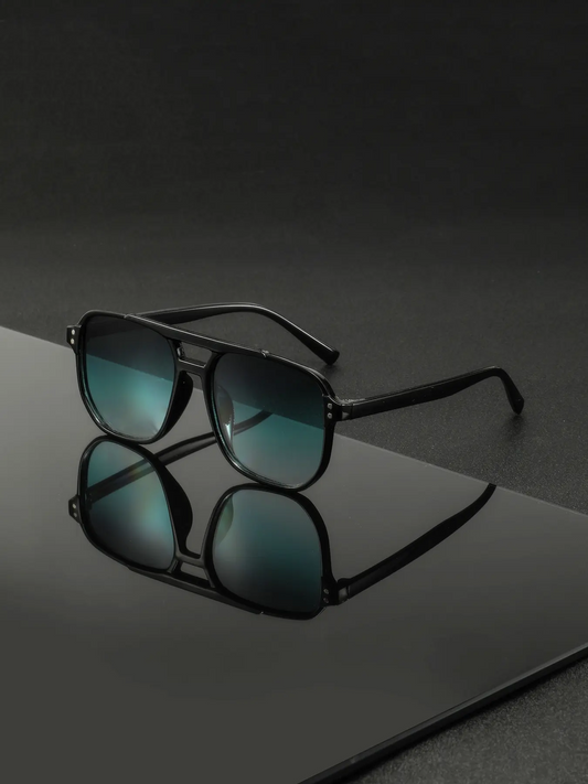 Men's Classic Vintage Style Fashion Glasses, Durable PC Frame and Lenses, Casual All Season Eyewear