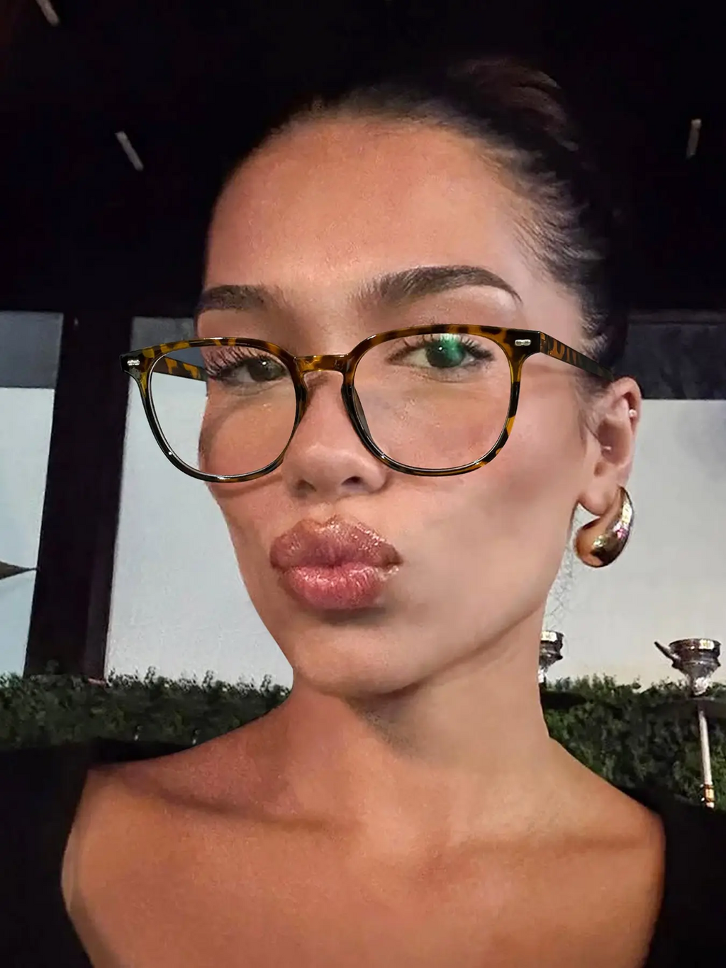 Stylish Unisex Fit Casual Square Frame Eyeglasses, Lightweight Anti-Blue Light Protection Eyewear