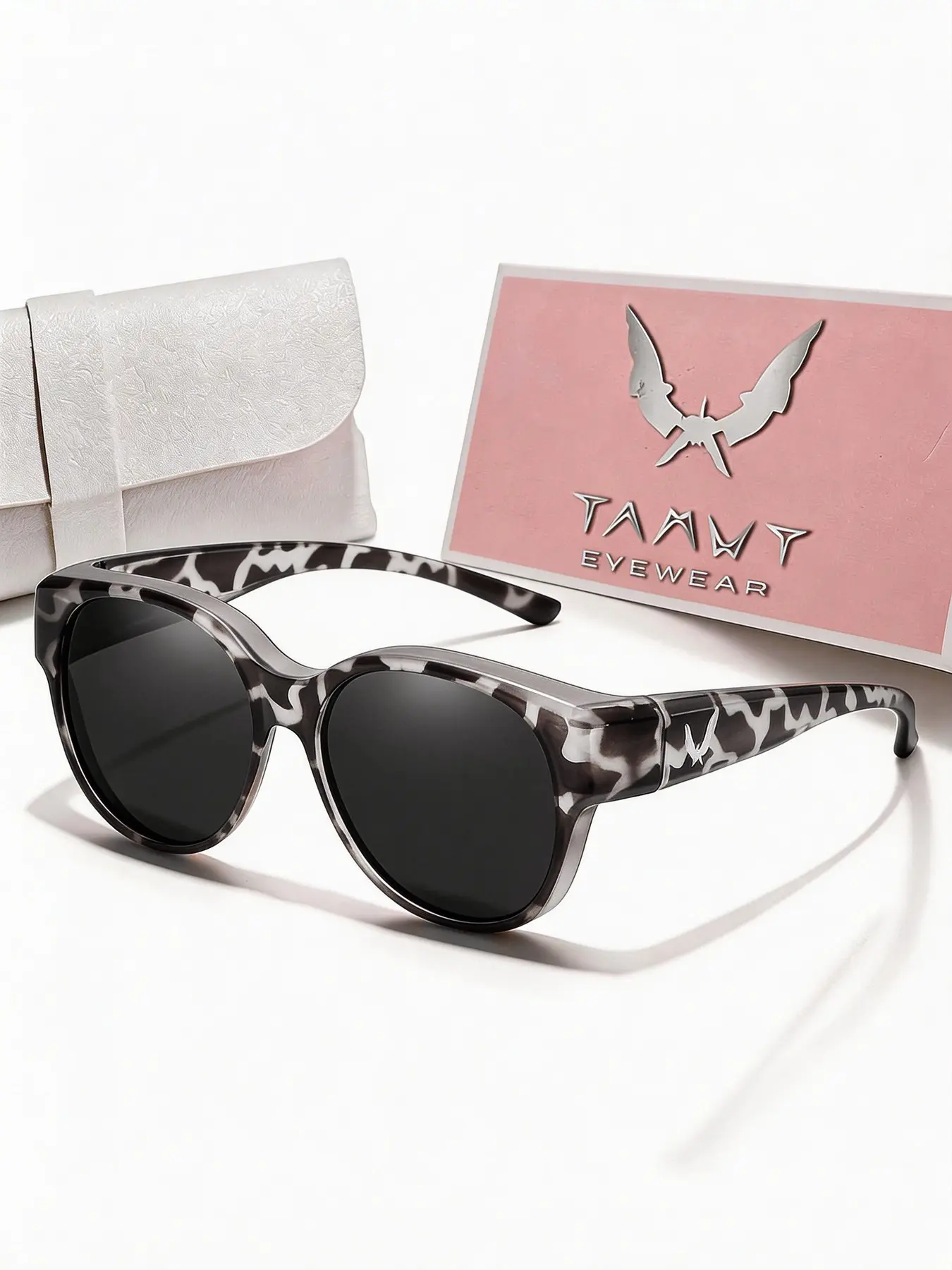Fit Over Glasses Leopard Pattern Sunglasses for Women & Men