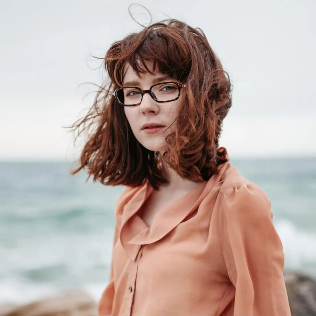 Fashion Rectangular Blue Light Glasses for Women Retro Small Frames Vintage Trendy 90s Square Eyeglasses