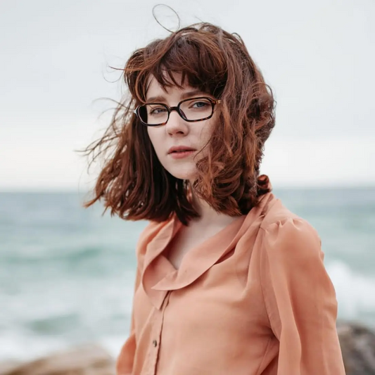 Fashion Rectangular Blue Light Glasses for Women Retro Small Frames Vintage Trendy 90s Square Eyeglasses