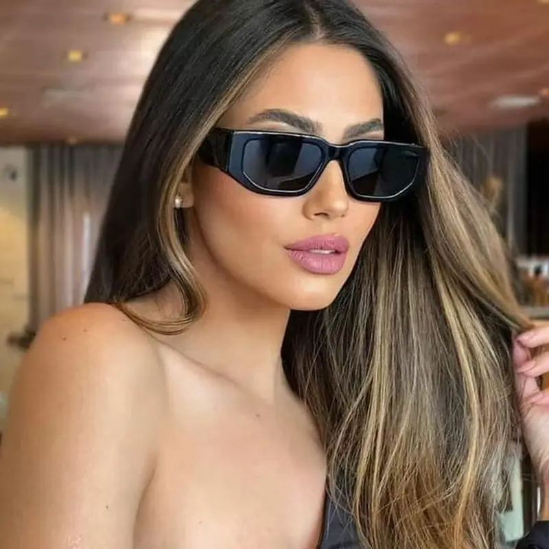 Fashion Retro Square Sunglasses for Men Women Classic Trendy Square Frame Shades UV400
