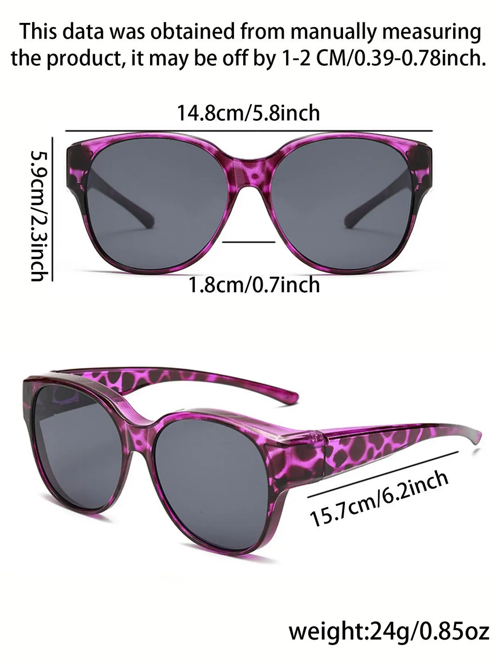 Fashion Prescription Sunglasses Frames for Eyeglass Wearers, Outdoor Uv400 Polarized Driving Glasses
