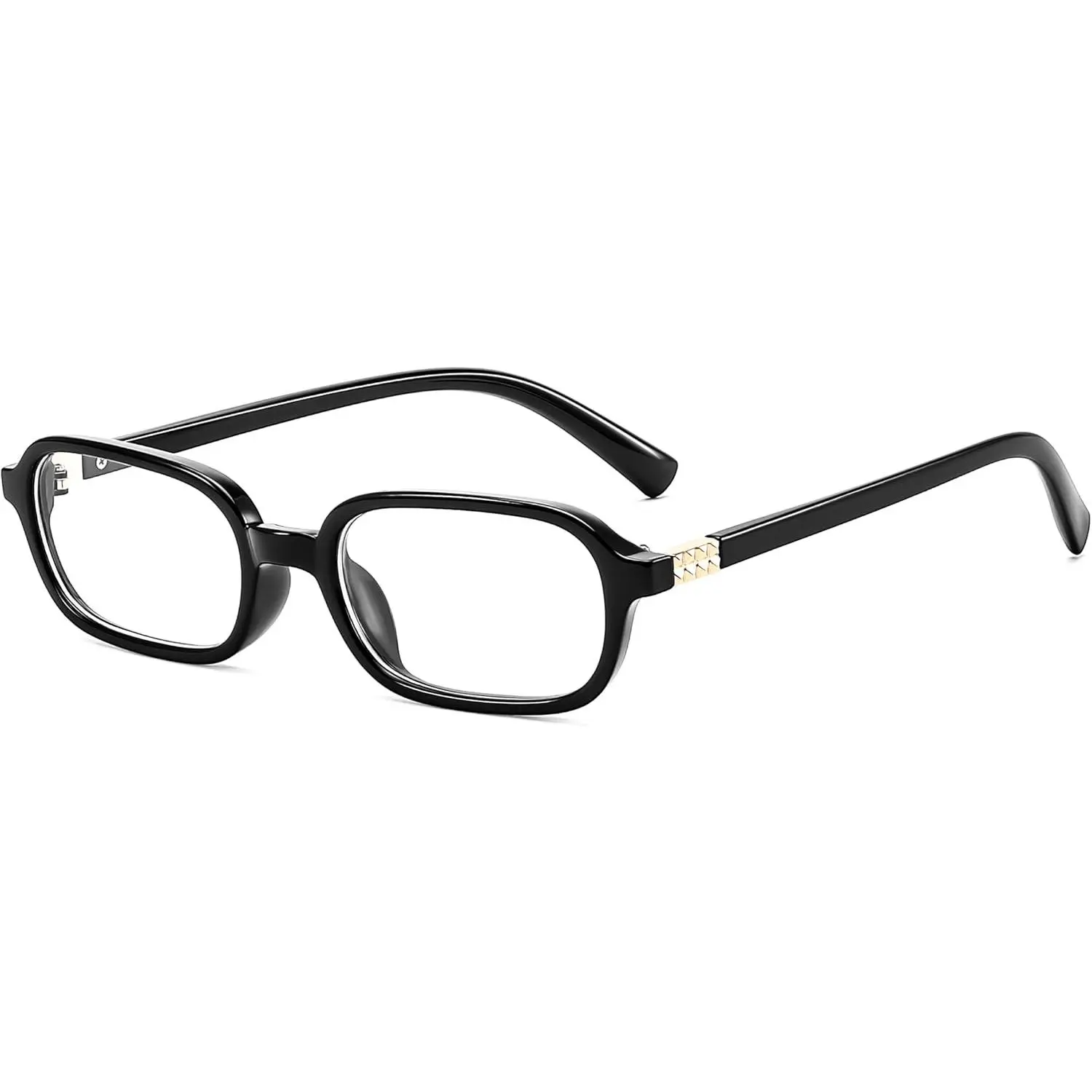 Fashion Rectangular Blue Light Glasses for Women Retro Small Frames Vintage Trendy 90s Square Eyeglasses