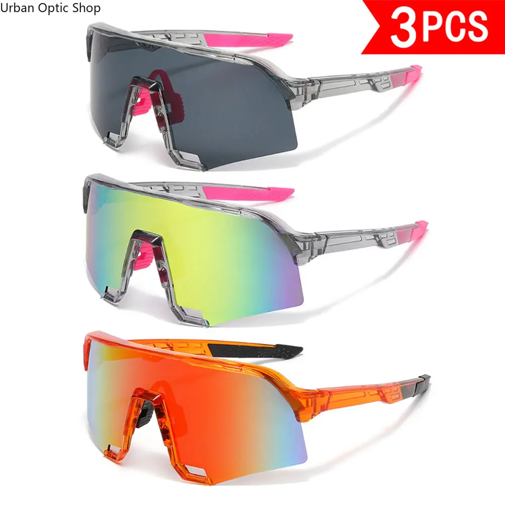 3-Pack Oversized Trendy Sunglasses for Men Women, UV400 Protection HD Coating Colorful Fashion Sun Glasses for Daily Travel Party Outdoor, Men's Accessories, Accessories For Women,summeroutfits,vacationoutfits,beachoutfits