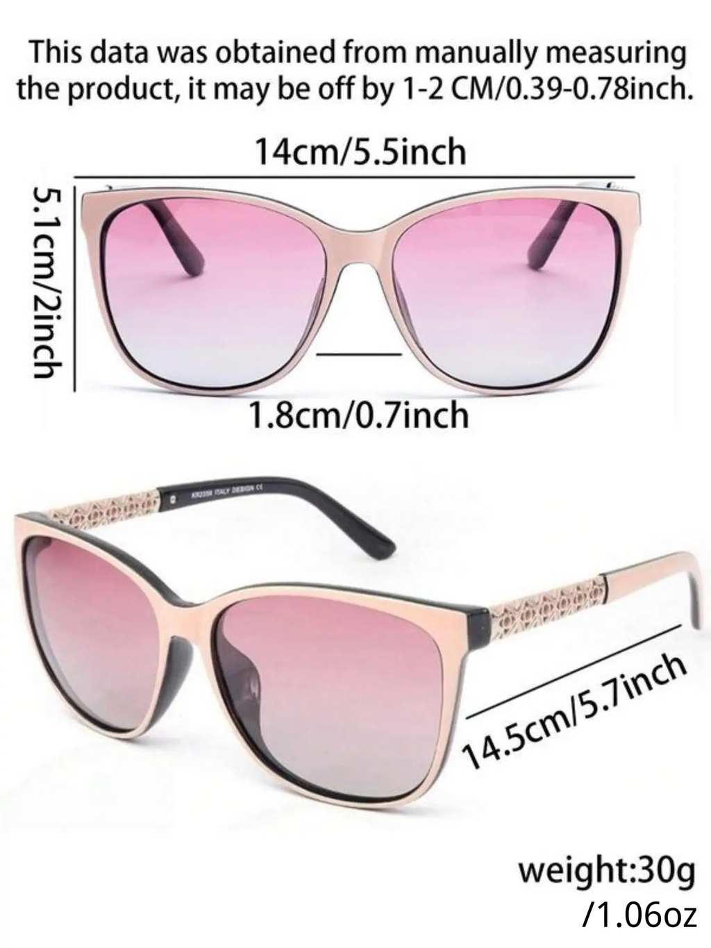 Women's Ombre Tinted Lens Eyeglasses, Trendy Casual Eyewear for Everyday Use