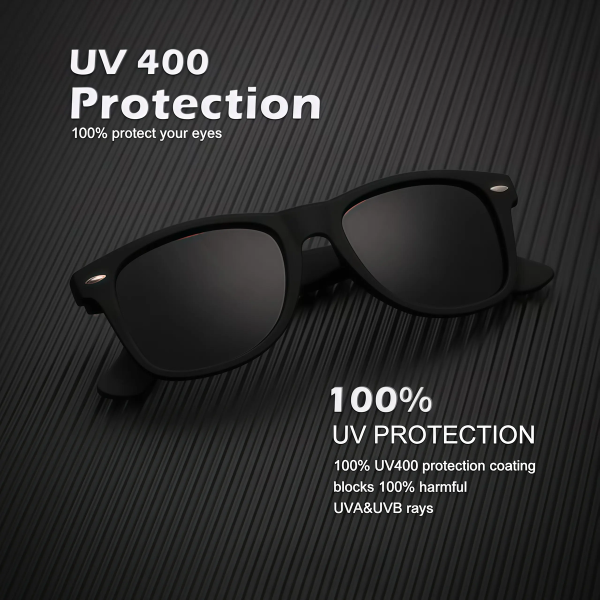 Polarized Sunglasses for Men & Women, Modern Oval Semi-Rimless