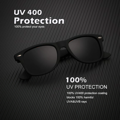 Polarized Sunglasses for Men & Women, Modern Oval Semi-Rimless