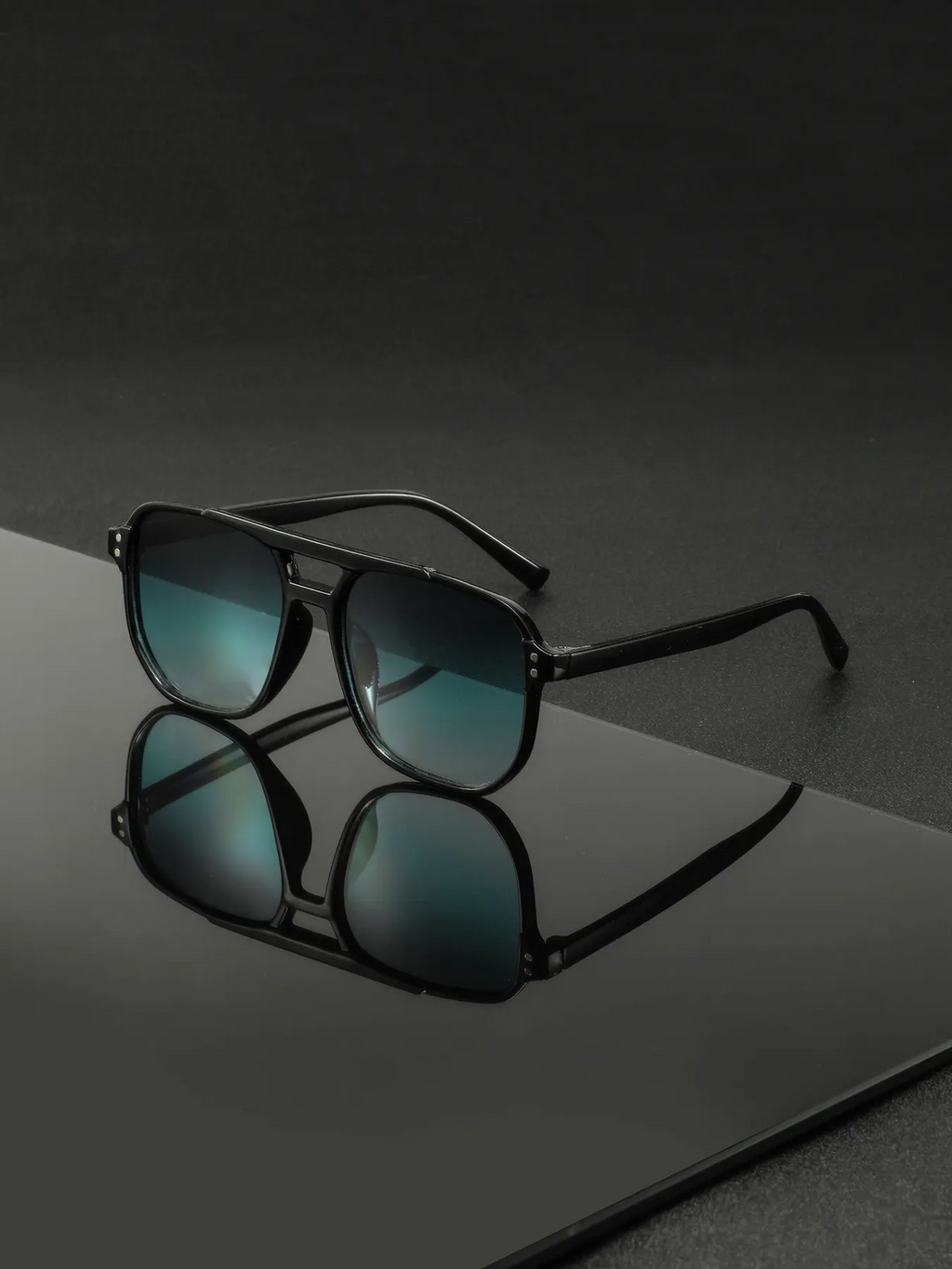 Men's Classic Vintage Style Fashion Glasses, Durable PC Frame and Lenses, Casual All Season Eyewear