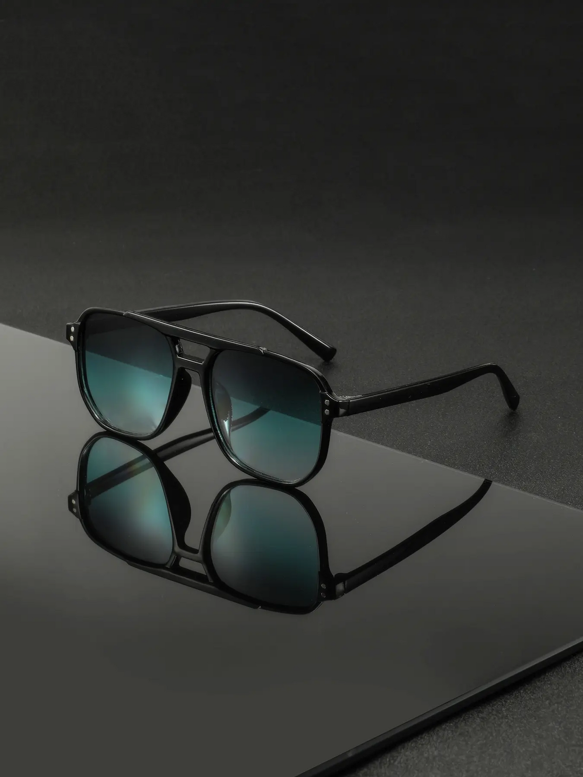 Men's Classic Vintage Style Fashion Glasses, Durable PC Frame and Lenses, Casual All Season Eyewear