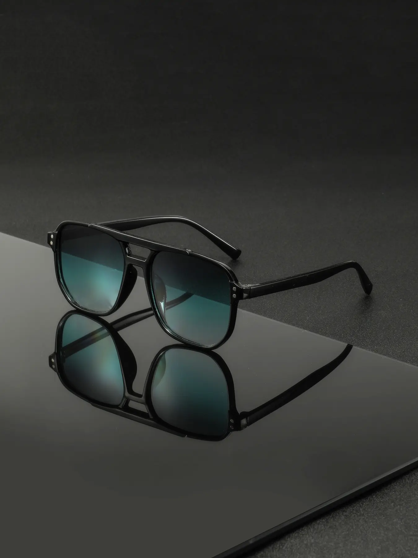 Men's Classic Vintage Style Fashion Glasses, Durable PC Frame and Lenses, Casual All Season Eyewear