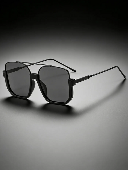 Unisex Fashionable All-match Tinted Lens Aviator Sunglasses, Vintage Trendy Sunglasses, Trendy Casual Sunglasses
