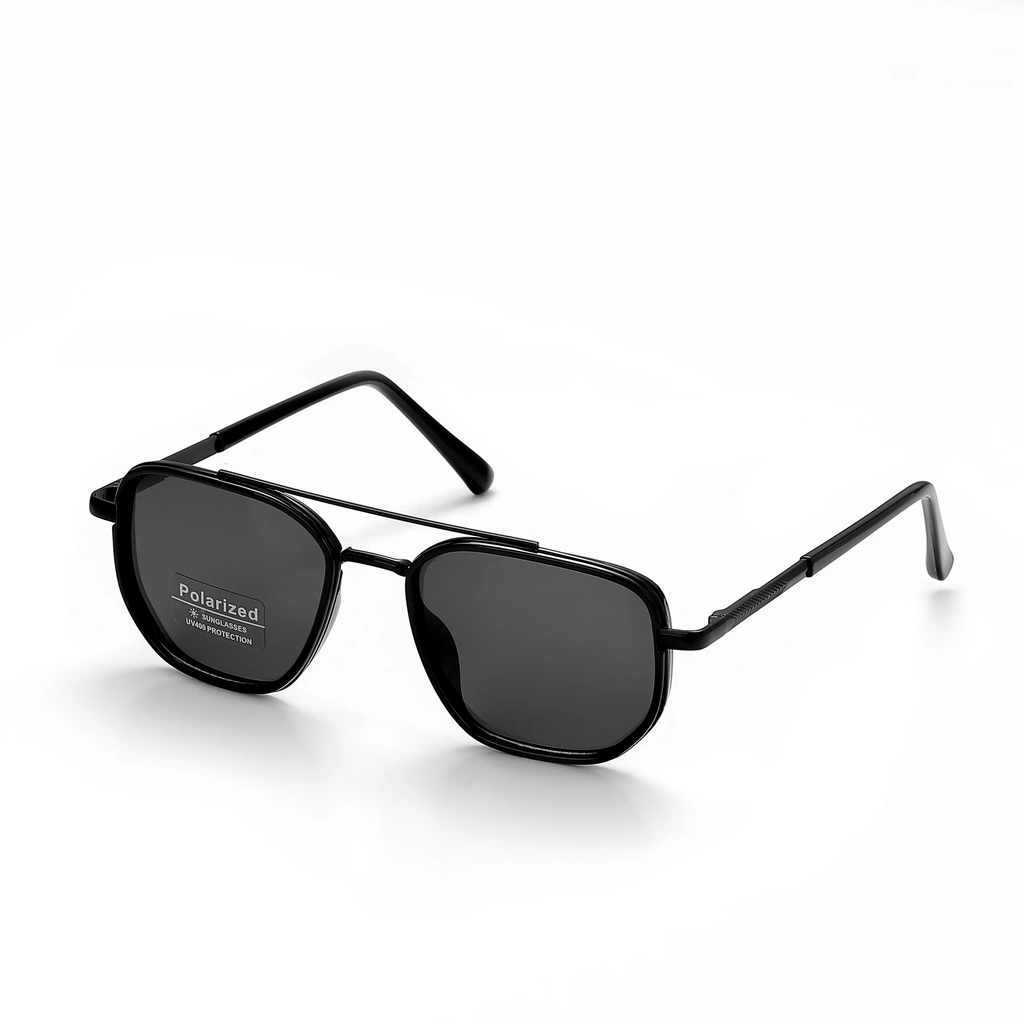 Unisex Geometric Frame Double Beam Sunglasses