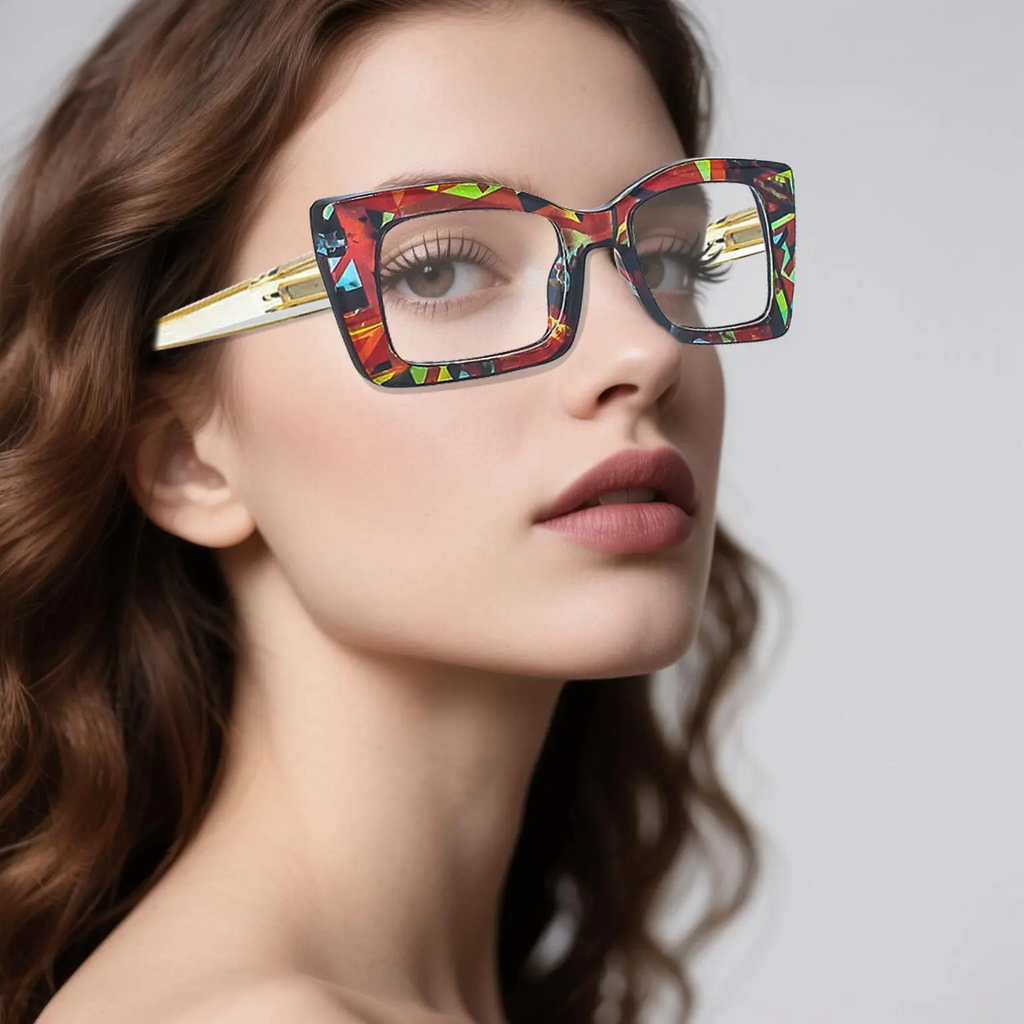 Trendy Large Frame Anti- Light Reading Glasses, Fashion Eyeglasses for Women & Men, Fashion Eyeglasses for Work