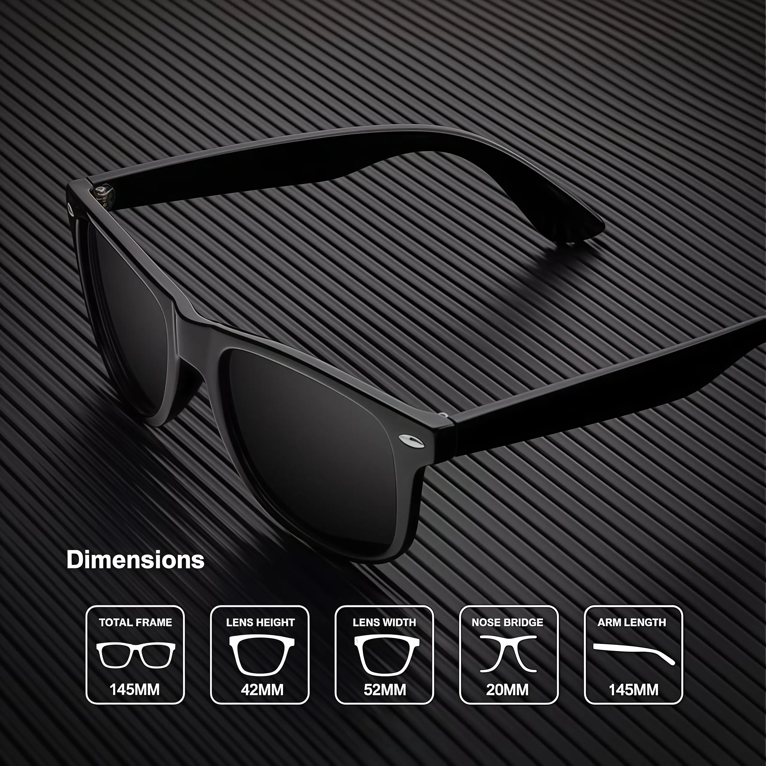 Polarized Sunglasses for Men & Women, Modern Oval Semi-Rimless