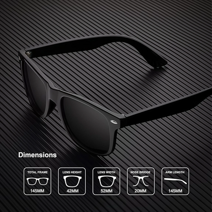 Polarized Sunglasses for Men & Women, Modern Oval Semi-Rimless