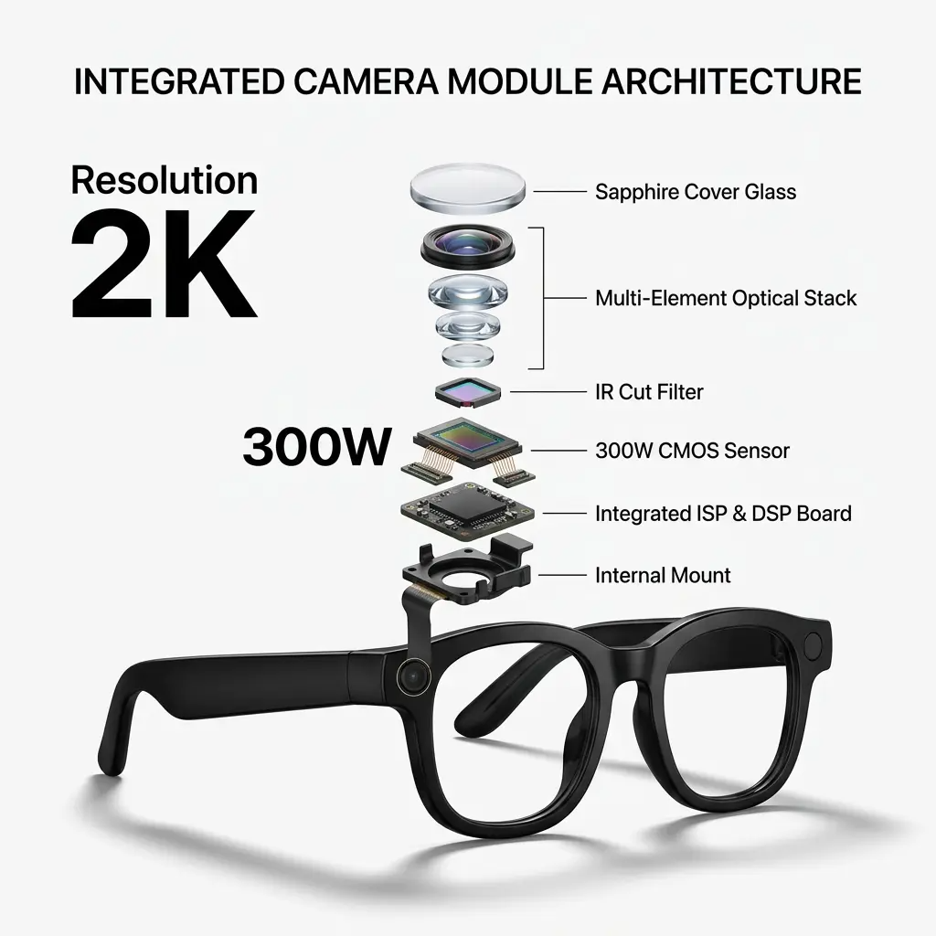 1Pcs AI Smart Camera Glasses POV Video Recording & 160+ Languages Real-Time Translation Bluetooth Audio Sunglasses – Hands-Free Vlogging Wearable for Travel Outdoor Content Creator Gift