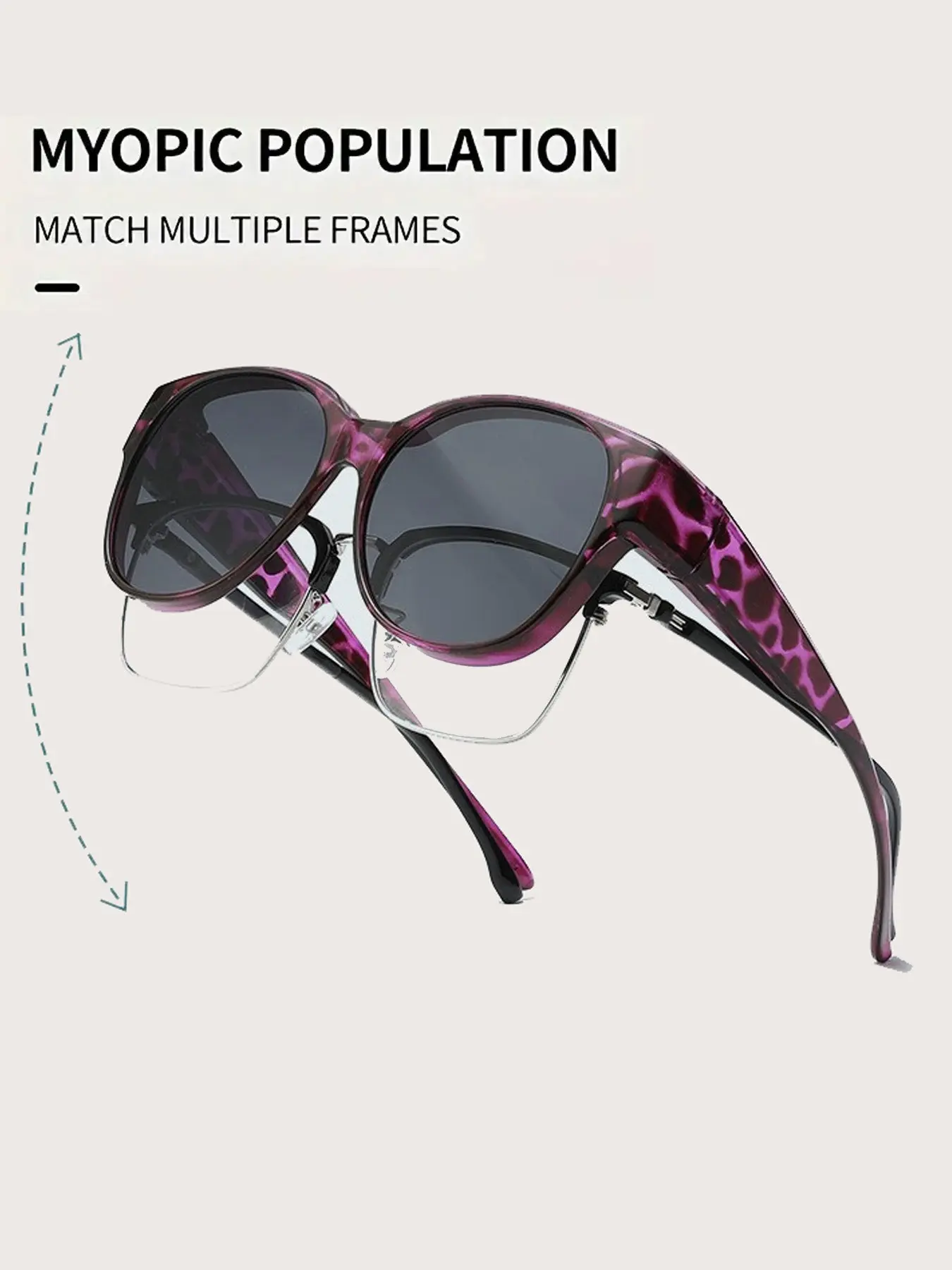Fashion Prescription Sunglasses Frames for Eyeglass Wearers, Outdoor Uv400 Polarized Driving Glasses