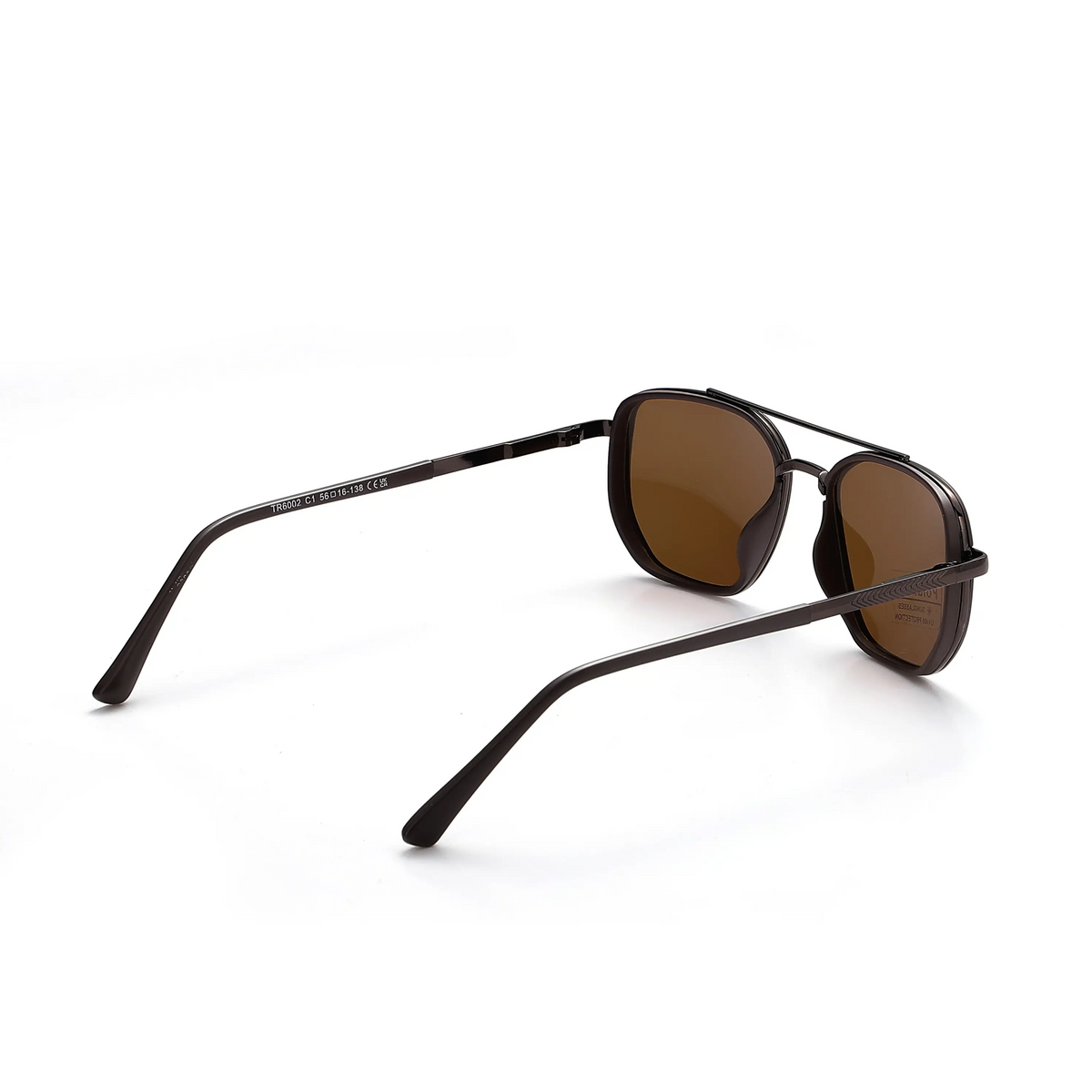 Unisex Geometric Frame Double Beam Sunglasses