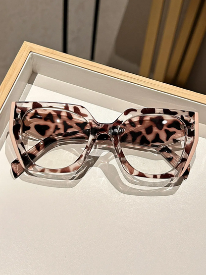 Simple Eyeglasses for Everyday Use, Basic Geometric Frame Eyeglasses for Women & Men
