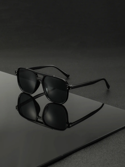 Men's Classic Vintage Style Fashion Glasses, Durable PC Frame and Lenses, Casual All Season Eyewear