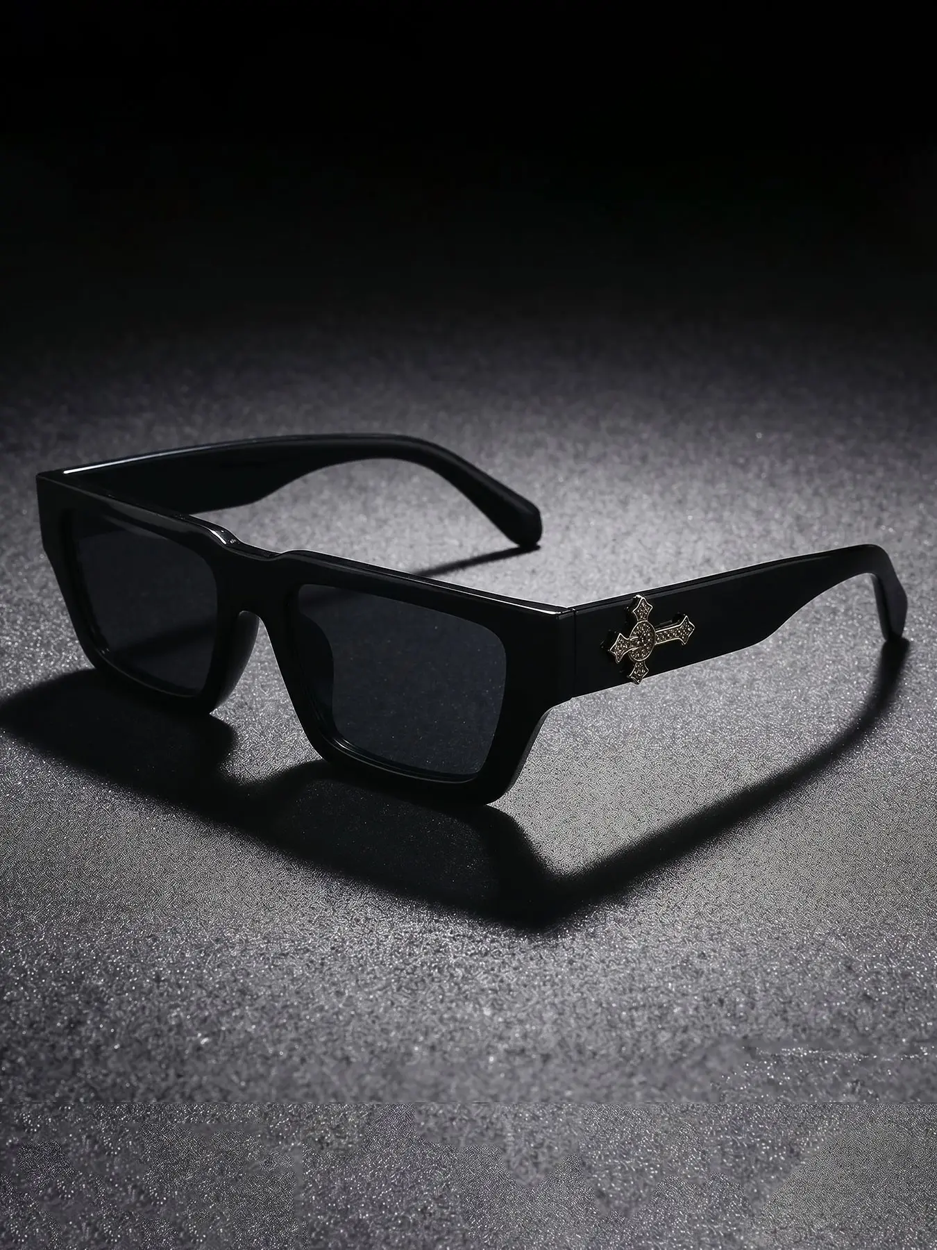 New Summer Street Style Square Frame Glasses, Unisex Fashionable Light Luxury Elegant Sunglasses for Rave Music Festival
