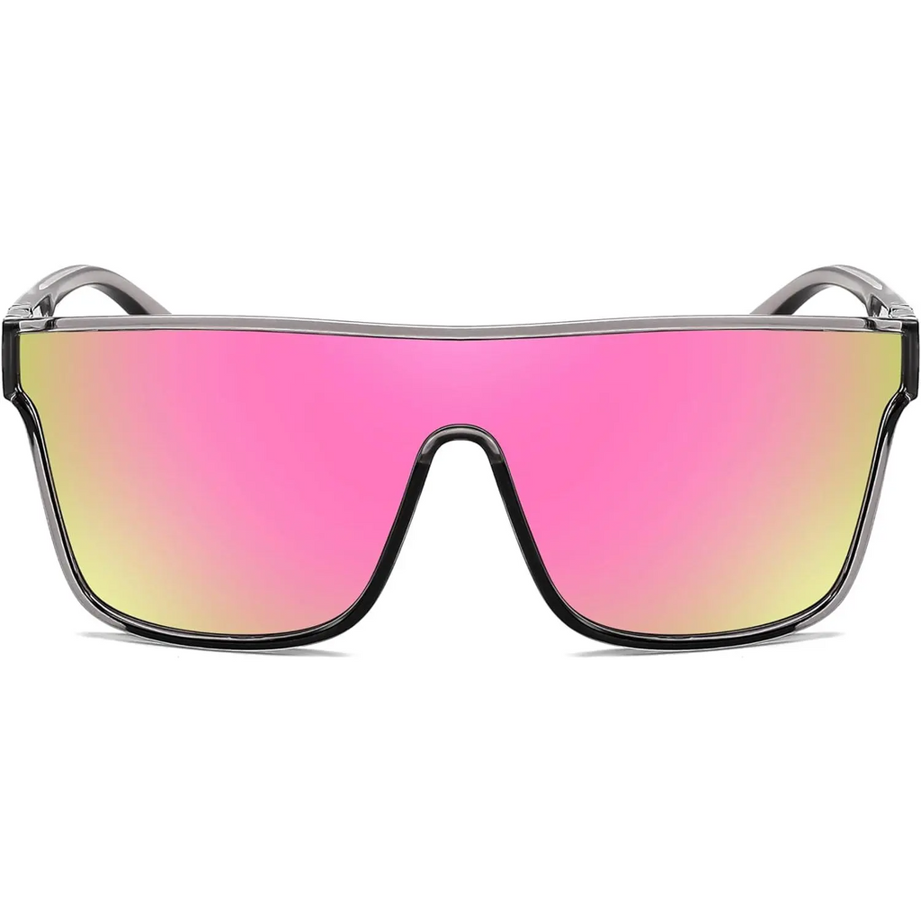 Fashion Flat Top Sunglasses Trendy Oversized Square Shades Women Men UV400