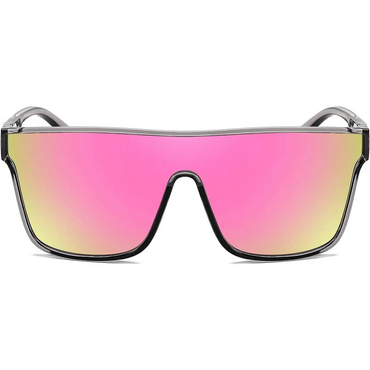 Fashion Flat Top Sunglasses Trendy Oversized Square Shades Women Men UV400