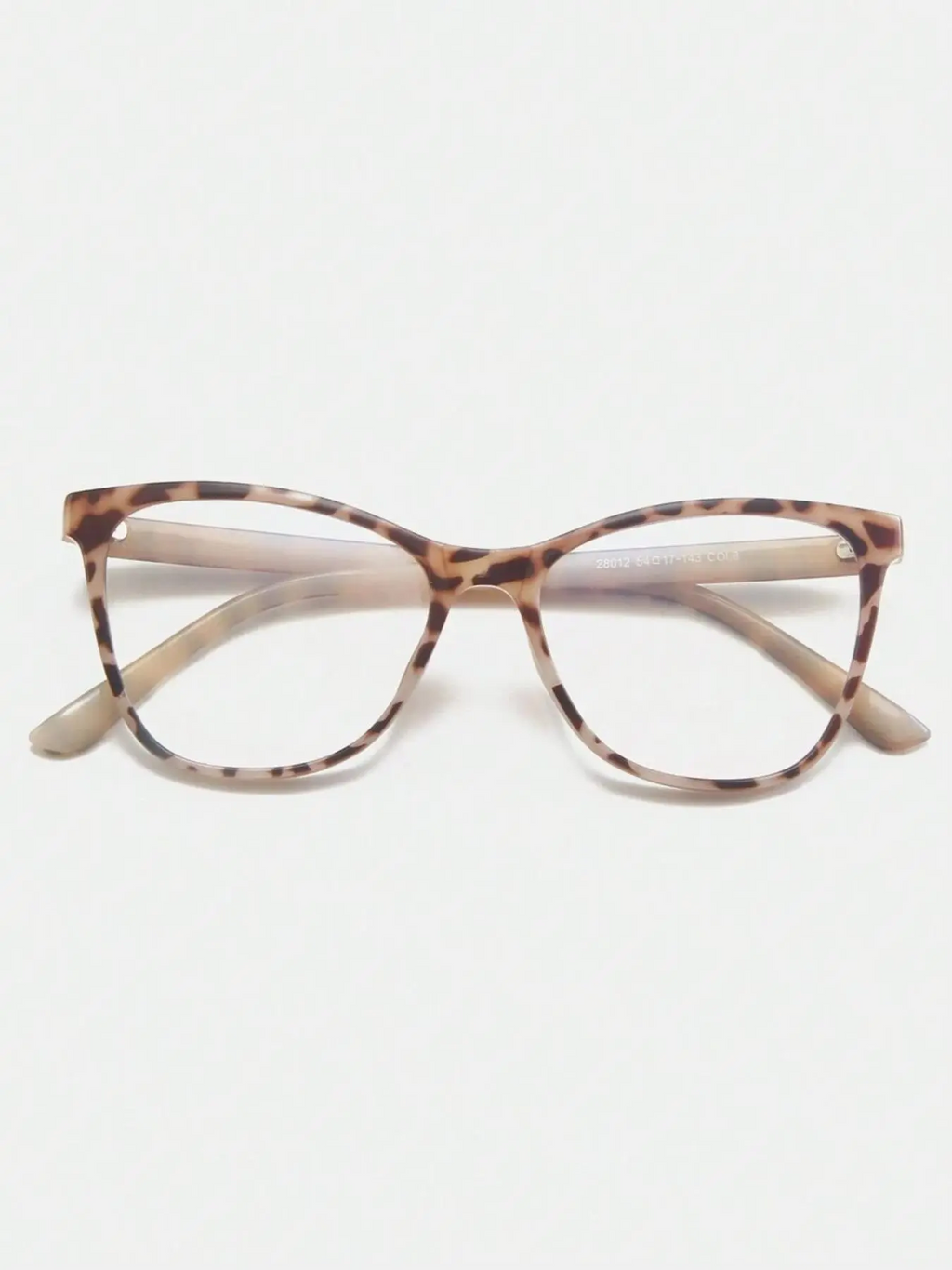 Women's Fashion Leopard Pattern Cat Eye Frame Eyeglasses, Casual Trendy Anti-blue Light Eyeglasses for Everyday Use
