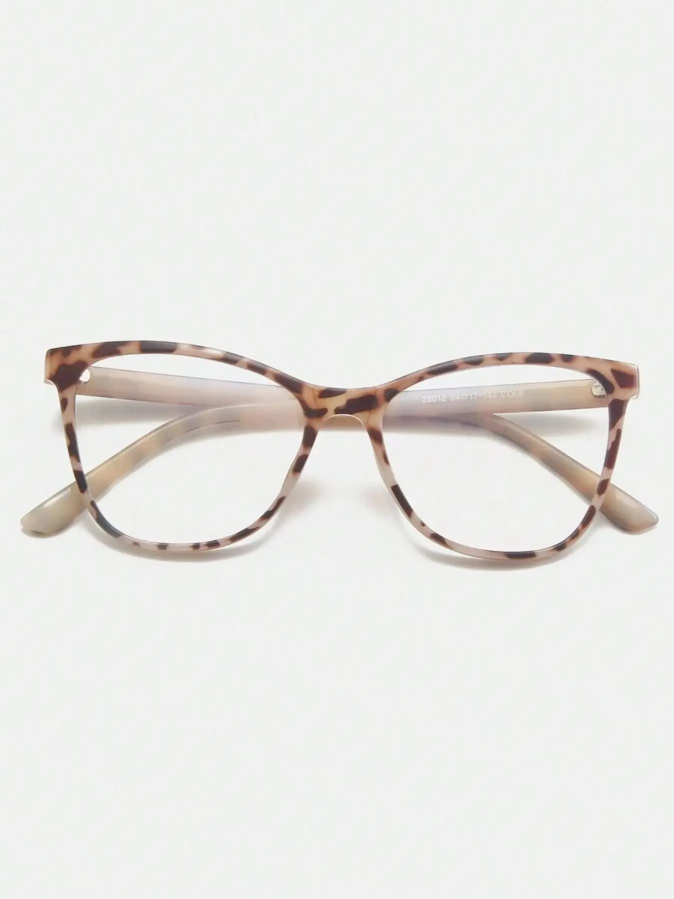 Women's Fashion Leopard Pattern Cat Eye Frame Eyeglasses, Casual Trendy Anti-blue Light Eyeglasses for Everyday Use