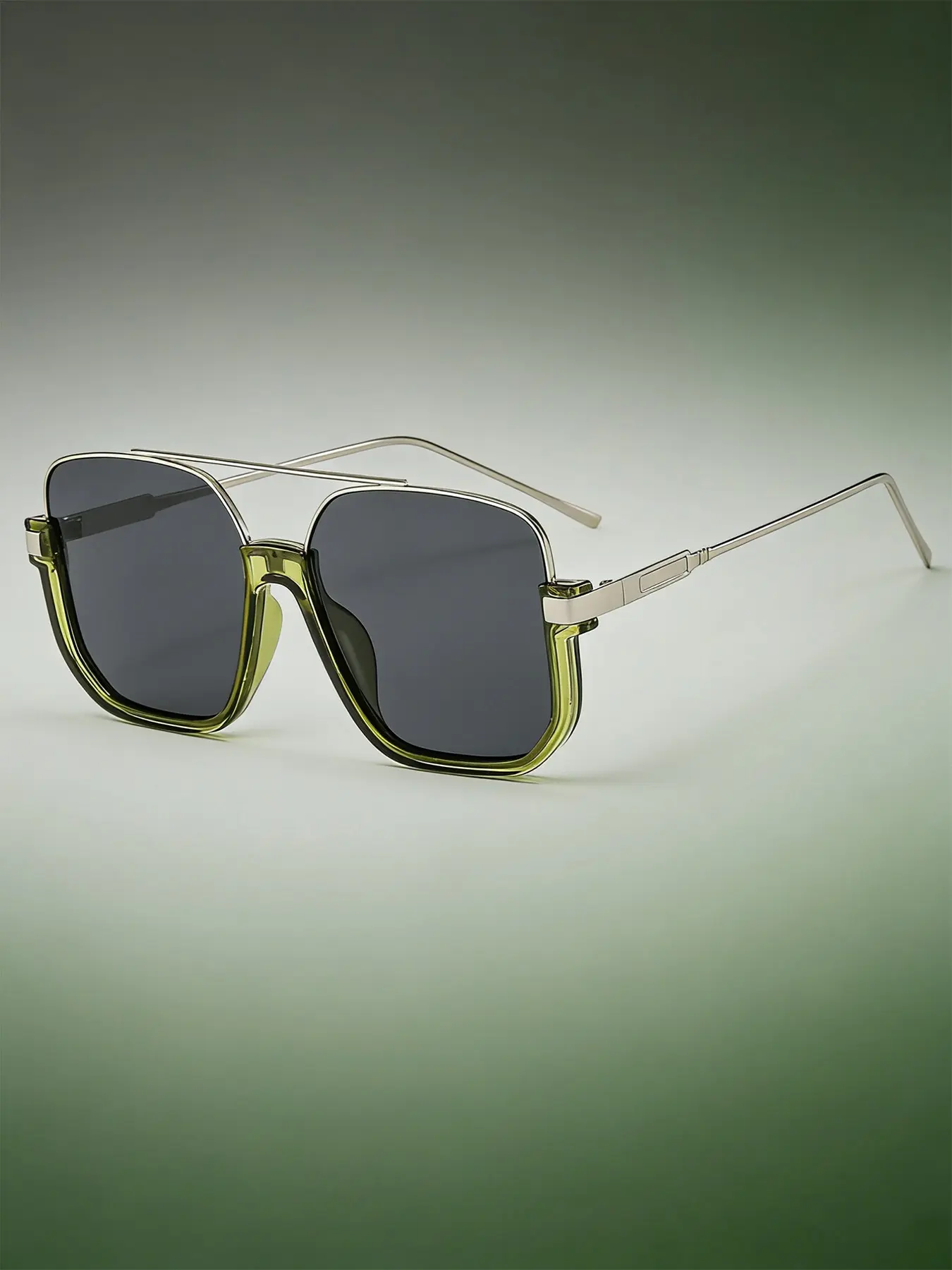 Unisex Fashionable All-match Tinted Lens Aviator Sunglasses, Vintage Trendy Sunglasses, Trendy Casual Sunglasses