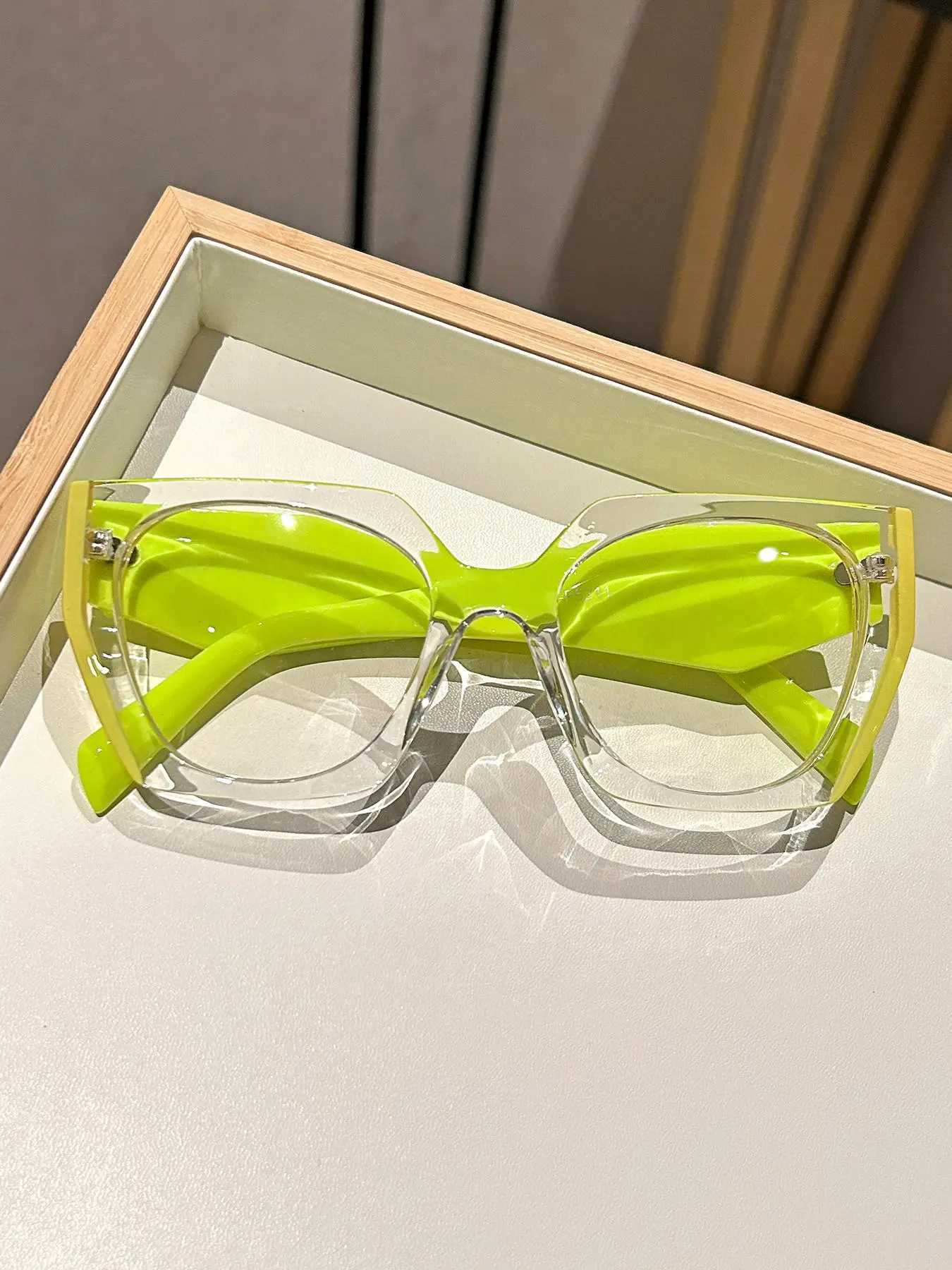 Simple Eyeglasses for Everyday Use, Basic Geometric Frame Eyeglasses for Women & Men