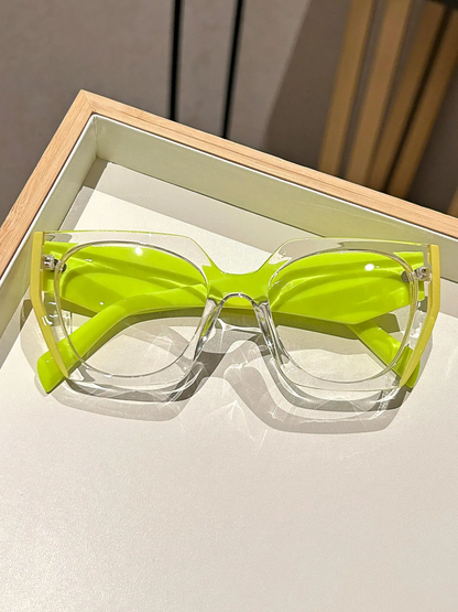 Simple Eyeglasses for Everyday Use, Basic Geometric Frame Eyeglasses for Women & Men