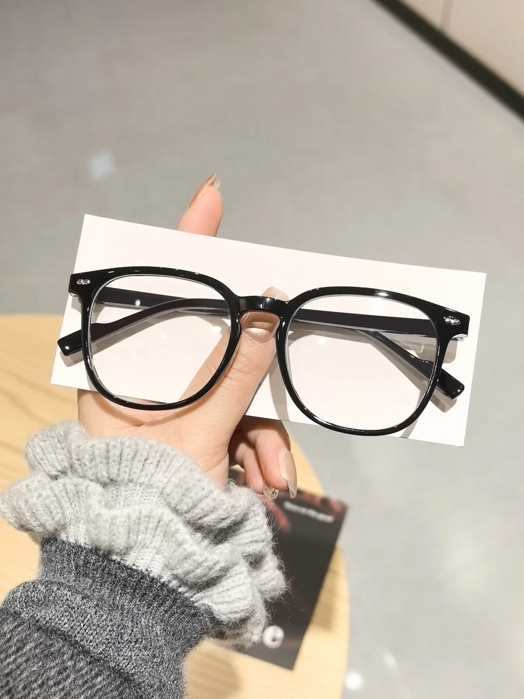 Stylish Unisex Fit Casual Square Frame Eyeglasses, Lightweight Anti-Blue Light Protection Eyewear