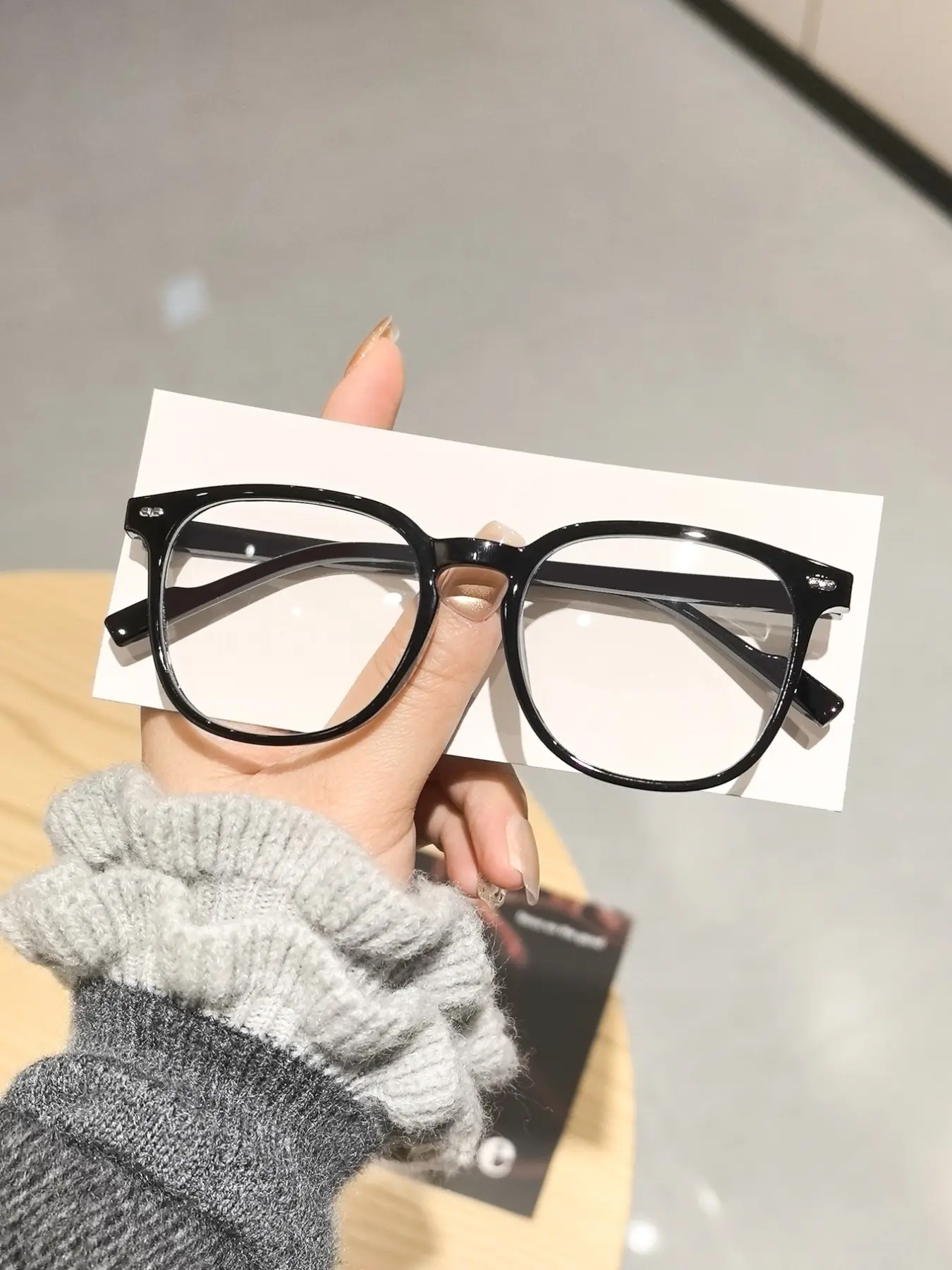 Stylish Unisex Fit Casual Square Frame Eyeglasses, Lightweight Anti-Blue Light Protection Eyewear