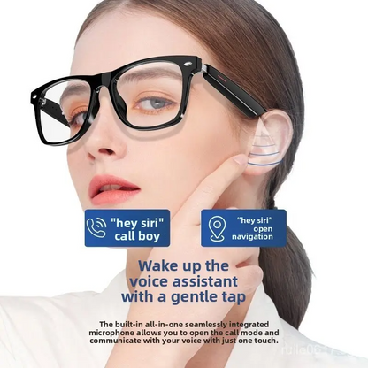 1Pcs AI Smart Bluetooth Glasses with Real-Time 100+ Language Translation, UV Protection, Voice Control & Hands-Free Call for Travel