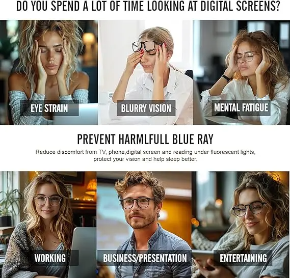 Blue Light Glasses Gaming Glasses Stylish Ddsign Glasses For Men Women