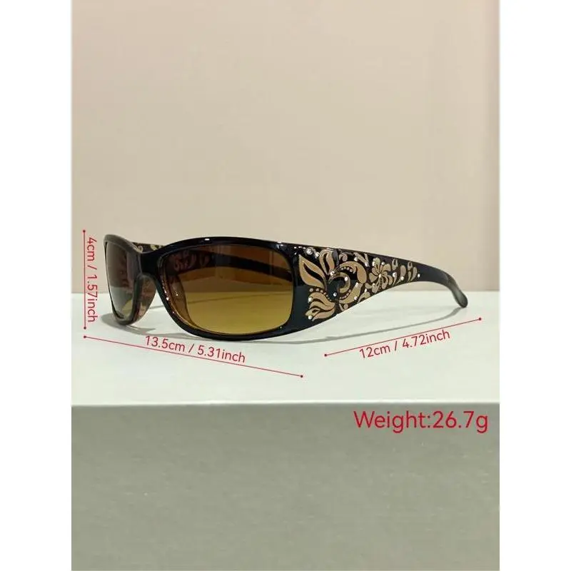 2-Pack Vintage Sunglasses with Rhinestone Accents Tinted PC Frames for Women