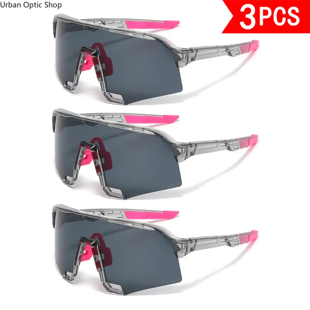 3-Pack Oversized Trendy Sunglasses for Men Women, UV400 Protection HD Coating Colorful Fashion Sun Glasses for Daily Travel Party Outdoor, Men's Accessories, Accessories For Women,summeroutfits,vacationoutfits,beachoutfits