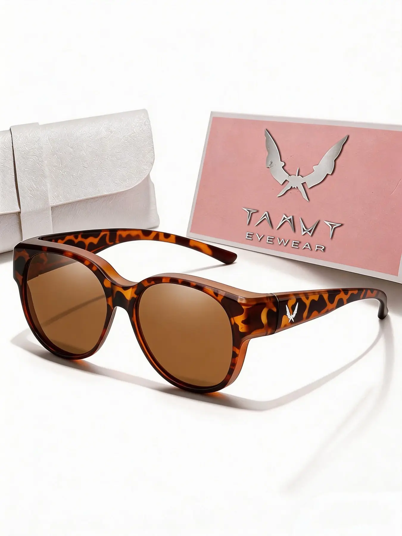 Fit Over Glasses Leopard Pattern Sunglasses for Women & Men